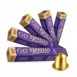 50 CAPSULE ALLUMINIO COMPATIBILI NESPRESSO - ESPRESSO NAPOLETANO - TUBO
