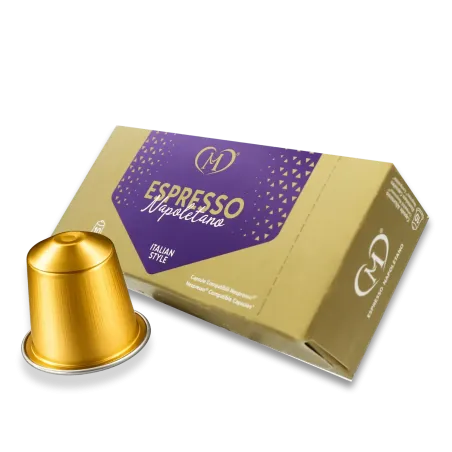 Cofanetto Capsule Compatibili Nespresso®* Espresso Napoletano in Alluminio