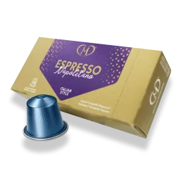 50 Capsule in Alluminio Compatibili Nespresso®* Espresso Napoletano – Cofanetto
