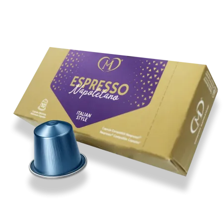 Cofanetto Capsule Compatibili Nespresso®* Espresso Napoletano in Alluminio
